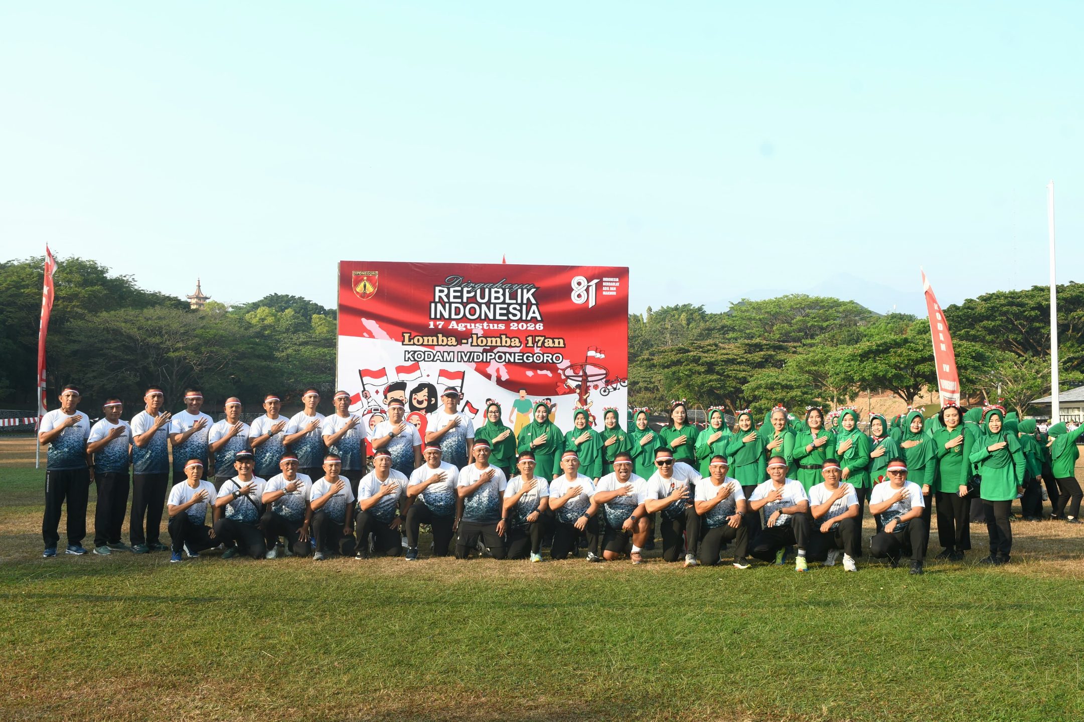Semarak Kemerdekaan, Ketua Persit Kartika Chandra Kirana Daerah IV/Diponegoro Turut Meriahkan Lomba 17-an